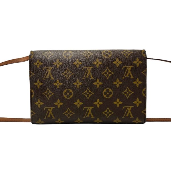 479l242188878 5 Louis Vuitton 2WAY Pochette Clutch Bag Monogram Leather Brown