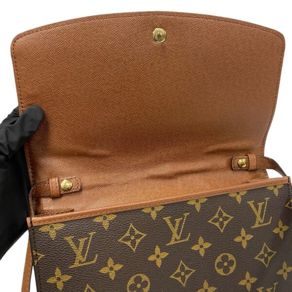 479l242188878 9 Louis Vuitton 2WAY Pochette Clutch Bag Monogram Leather Brown