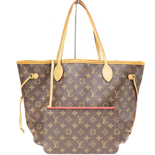 483 1 Louis Vuitton Neverfull MM Tote Bag Monogram Canvas Brown