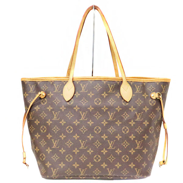 483 2 Louis Vuitton Neverfull MM Tote Bag Monogram Canvas Brown