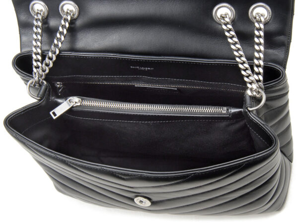 487216 dv726 1000 2 Saint Laurent Monogram Loulou Chain Bag Black