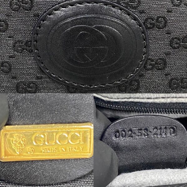 488l241402806 4 Gucci Micro GG All over Pattern Leather Handbag Mini Bag Black