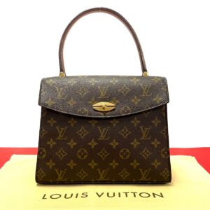 488l242655459 1 Louis Vuitton Sun Crew Shoulder Bag Pochette Epi Leather Brown Red Gold Hardware