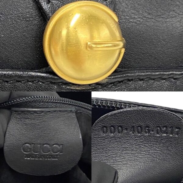 488l242707962 4 Gucci G Leather Handbag Mini Bag Black