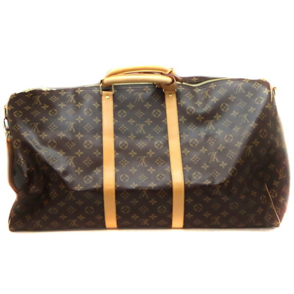 4895 2 Louis Vuitton Keepall Bandouliere 60 Bag Monogram Canvas