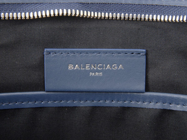 491542 aq37n 9282 4 Balenciaga Clutch Canvas Blue Pouch