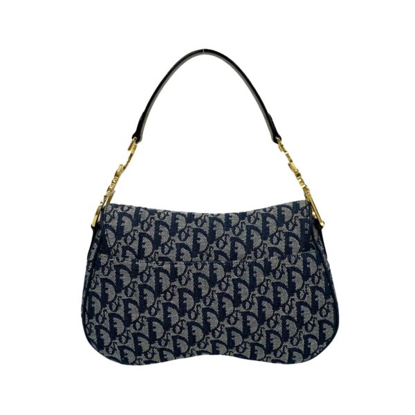 494a242373166 5 Christian Dior Saddle Bag Trotter Mini Handbag Navy Blue