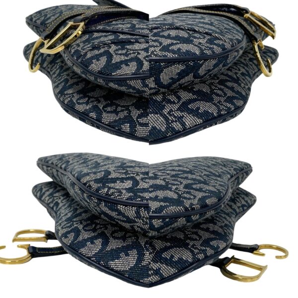 494a242373166 8 Christian Dior Saddle Bag Trotter Mini Handbag Navy Blue