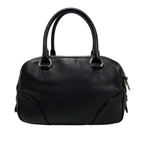 495a243302588 5 Prada Fittings Leather Nylon Mini Bag Black