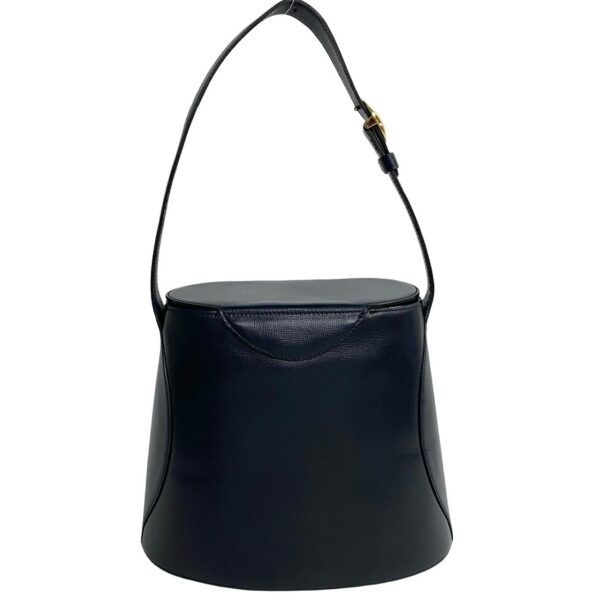 497a2197171 5 Christian Dior CD Leather Vanity Shoulder Bag Navy