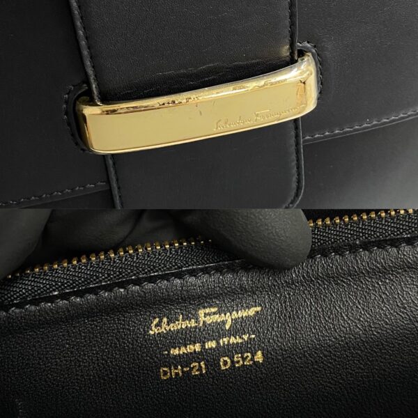 499a2251125 4 Salvatore Ferragamo Leather Shoulder Bag Black