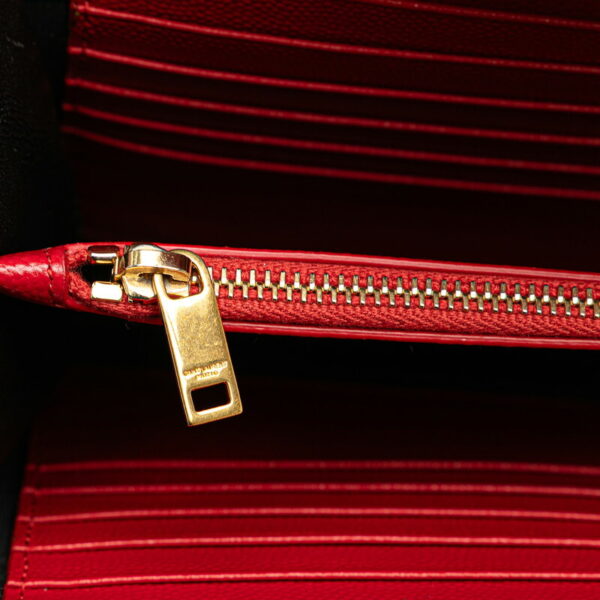 4gu16hooph1auta9 10 Saint Laurent YSL Quilted Chain Shoulder Bag Calf Red