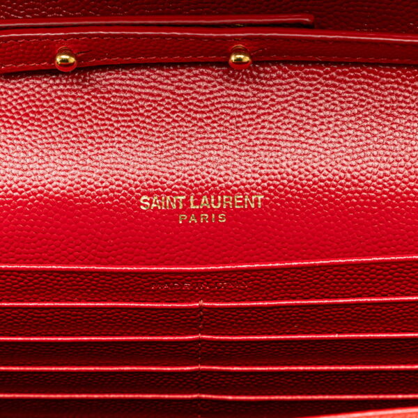 4gu16hooph1auta9 8 Saint Laurent YSL Quilted Chain Shoulder Bag Calf Red