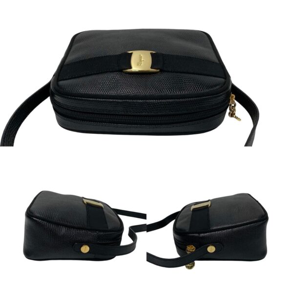 500a243361089 6 Salvatore Ferragamo Vara Leather Shoulder Bag Pochette Black