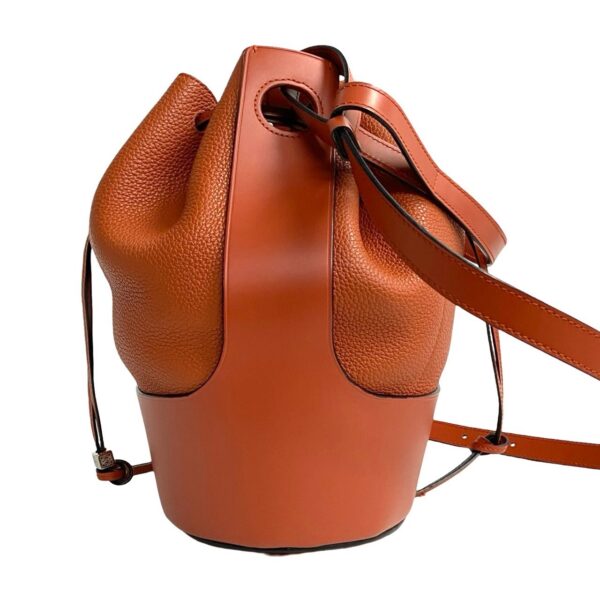 500a243415021 5 Loewe Balloon Bag Anagram Leather 2way Shoulder Handbag Orange