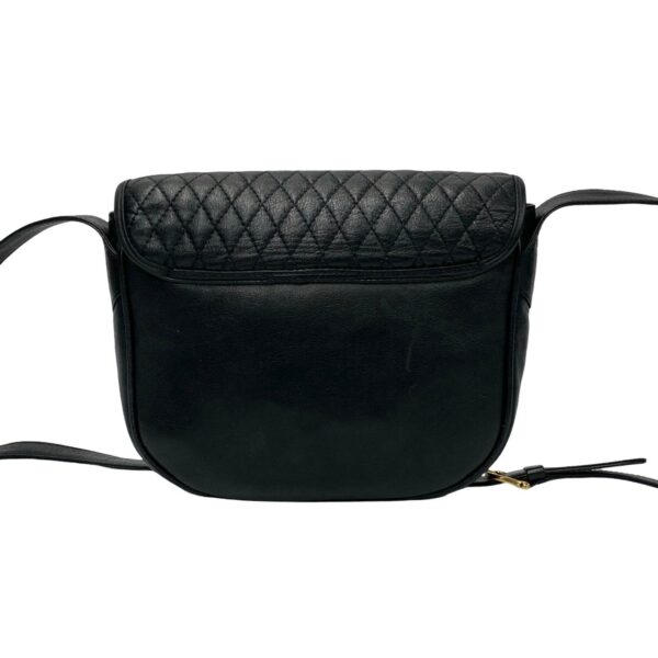 501a243500283 5 Celine Triomphe Quilted Leather Shoulder Bag Pochette Black