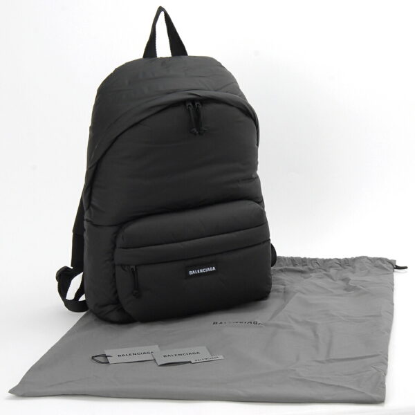 503221 2aamc 1000 3 Balenciaga Explorer Nylon Backpack Black