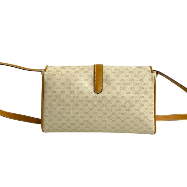 509b2600077 5 Gucci Micro GG Pattern Leather 2way Shoulder Bag Clutch Bag Beige