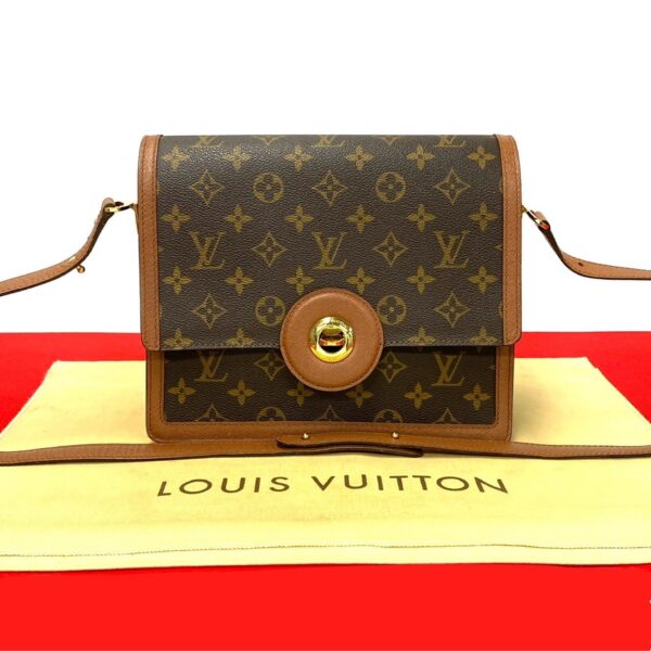 509b2628736 1 Louis Vuitton Raspail Shoulder Bag Monogram Leather Brown