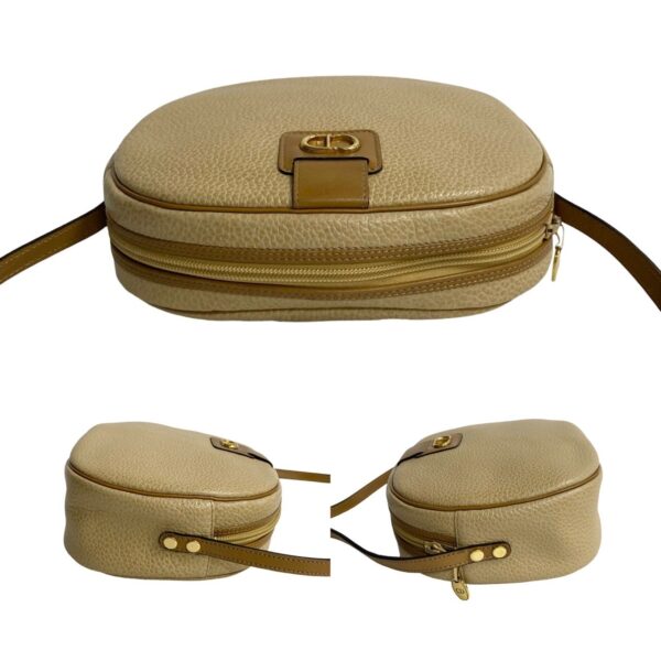 512b243947813 6 Christian Dior CD Leather Mini Shoulder Bag Beige