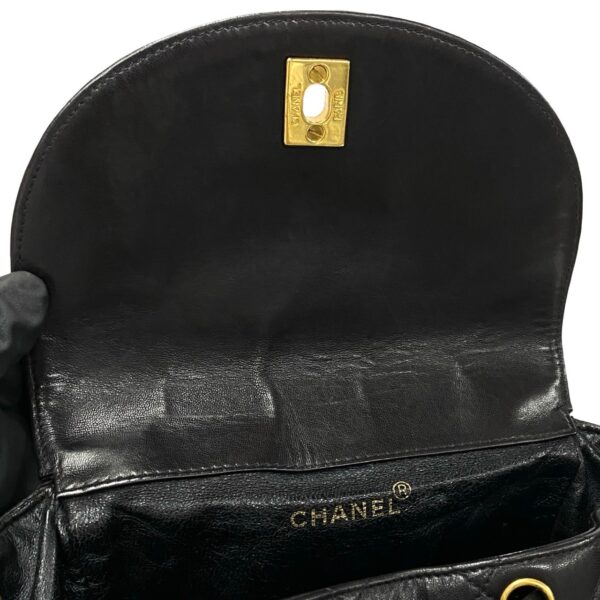 512b244016900 8 Chanel Matelasse Coco Mark Lambskin Chain Rucksack Daypack Black