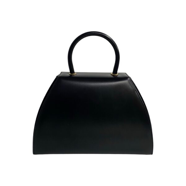 512b244051855 5 Loewe Anagram Fittings Calf Leather Mini Tote Handbag Black