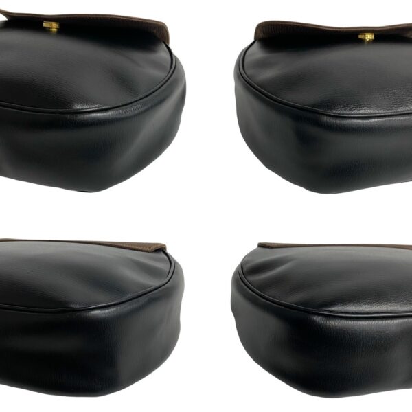 512b244134942 7 Loewe Velasquez Leather 2way Shoulder Handbag Bicolor Black Brown