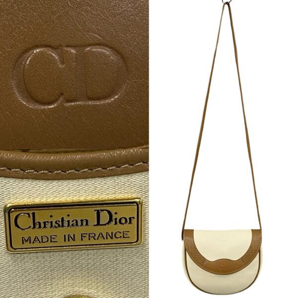 514b2733782 4 Christian Dior CD Leather Mini Shoulder Bag White