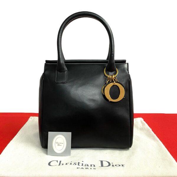 515b244151131 1 Christian Dior Lady Dior Leather Handbag Black