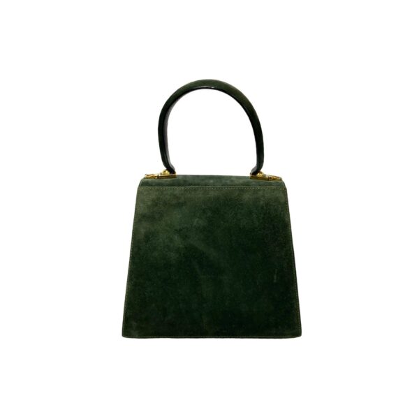 515b244203513 5 Salvatore Ferragamo Gancini Leather Suede Bag Green