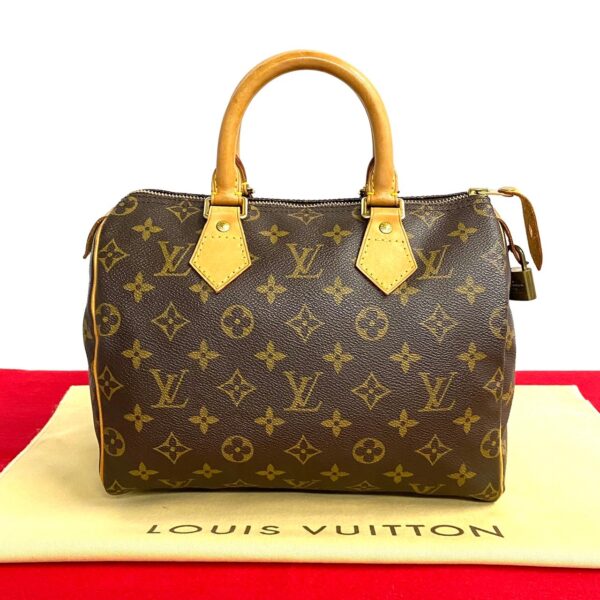 515b2827207 1 Louis Vuitton Speedy 25 Bag Monogram Leather Brown