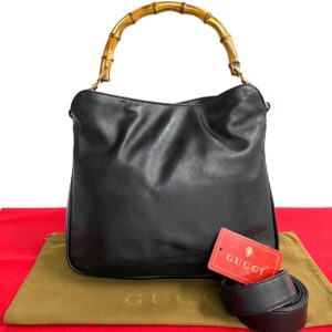 515b2839774 1 Celine Trotter Medium Leather Shoulder Bag Black