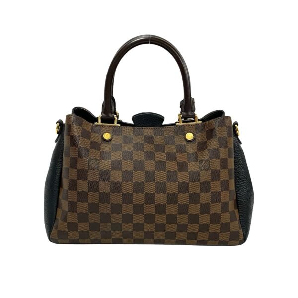 517c2876434 5 Louis Vuitton Brittany 2WAY Handbag Damier Leather Brown Black