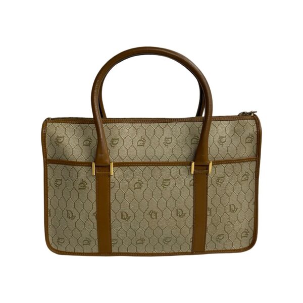 517c2891888 5 Christian Dior Honeycomb Pattern Leather Mini Tote Bag Beige