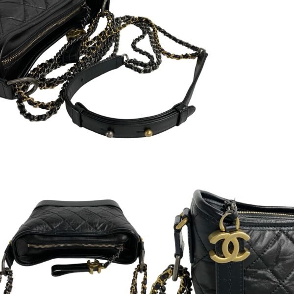 517c2907893 7 Chanel Gabriel Lambskin Chain Shoulder Pochette Black