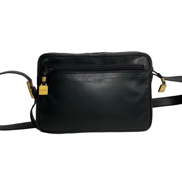 517c2921110 5 Loewe Anagram Leather Shoulder Pochette Sacoche Black