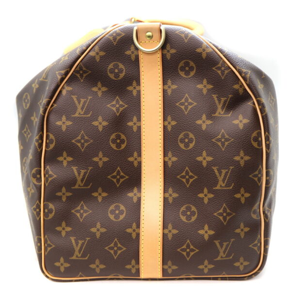 5183 3 Louis Vuitton Keepall Bandouliere 55 Bag Monogram Canvas Brown