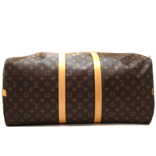 5183 5 Louis Vuitton Keepall Bandouliere 55 Bag Monogram Canvas Brown