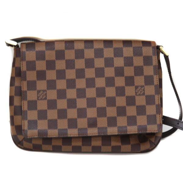 5189 1 Louis Vuitton Musette Tango Shoulder Bag Damier Canvas Brown