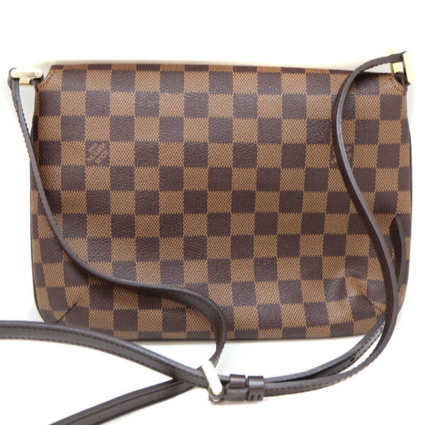 5189 2 Louis Vuitton Musette Tango Shoulder Bag Damier Canvas Brown