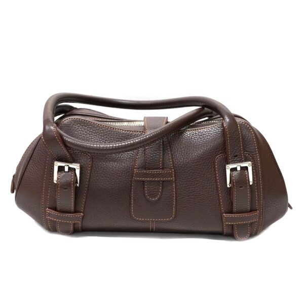 5198 2 Loewe Leather Handbag Brown