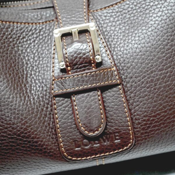 5198 5 Loewe Leather Handbag Brown