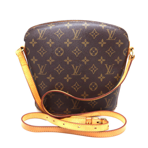 5236 1 Louis Vuitton Drouot Shoulder Bag Monogram Canvas Brown