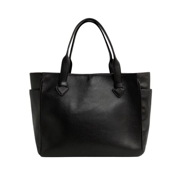 523c244565227 5 Loewe Heritage Engraved Leather Tote Shoulder Bag Black