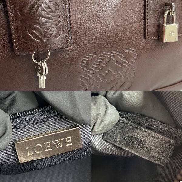 523c3075386 4 Loewe Amazona 28 Anagram Leather Mini Bag Brown