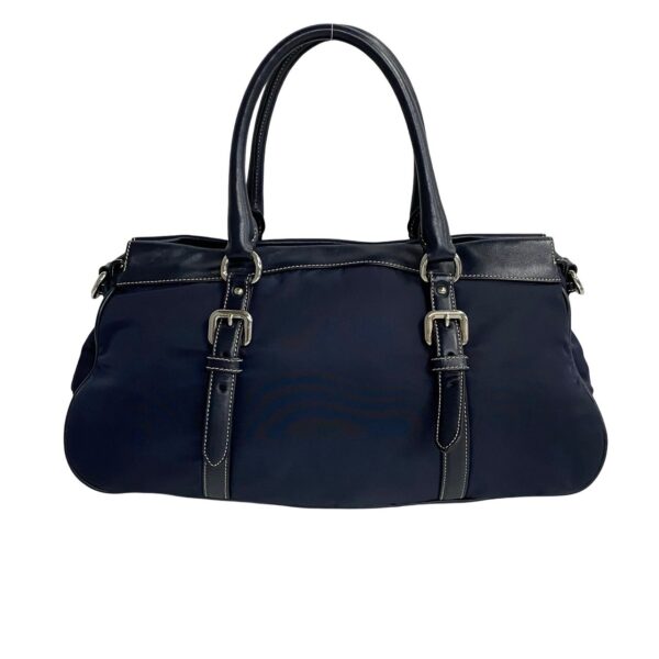 523c3101559 5 Prada Fittings Nylon Leather 2WAY Bag Navy