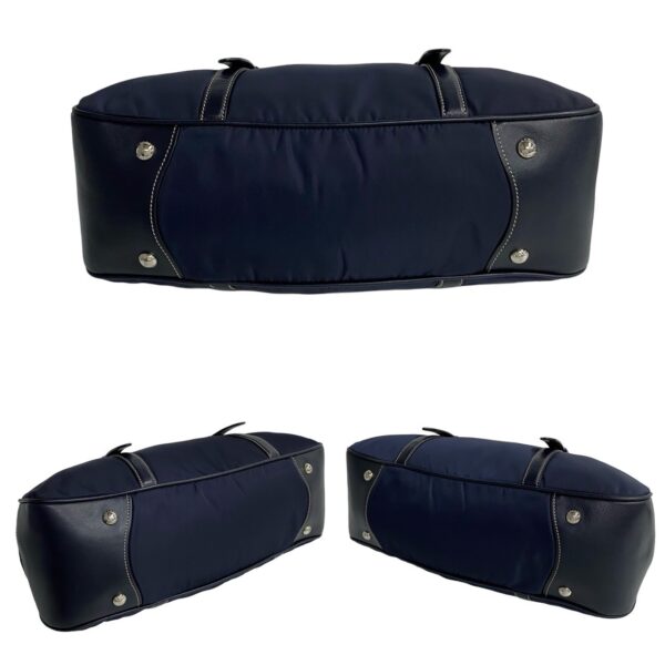 523c3101559 8 Prada Fittings Nylon Leather 2WAY Bag Navy