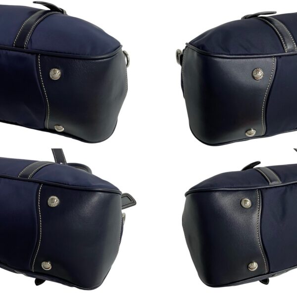 523c3101559 9 Prada Fittings Nylon Leather 2WAY Bag Navy