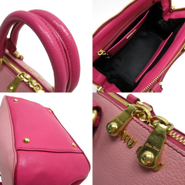 53428a 1 Miu Miu Handbag Leather Pink