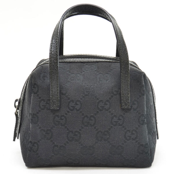 53741a Gucci Handbag Canvas Black